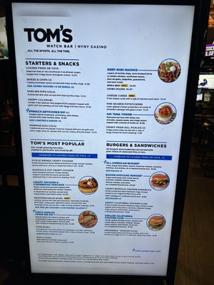Menu photo 8 Tom's Watch Bar Las Vegas, NV