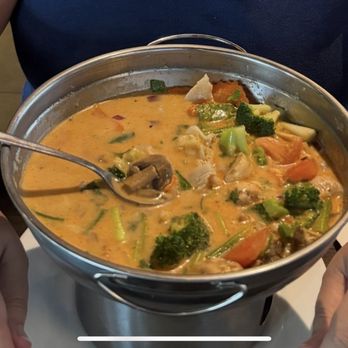 Dillon Thai restaurant - Tom kha soup with chicken and veggies - Thai Near Me - Dillon, Colorado