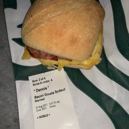 Bacon, Gouda, & Egg Breakfast Sandwich