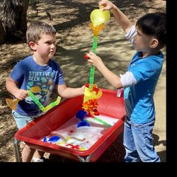 The Sunshine School - Students learn to work together as they explore and solve problems.