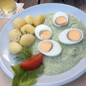 Gasthaus Alte Burg - Boiled eggs and potatoes over Frankfurter Green Sauce - Hessian Near Me - Dreieich, HE