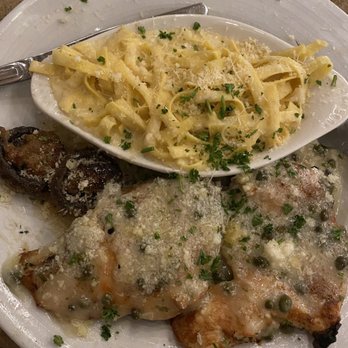 Frugatti's - Chicken Piccata with Fettuccine Alfredo - Italian Near Me - Bakersfield, California