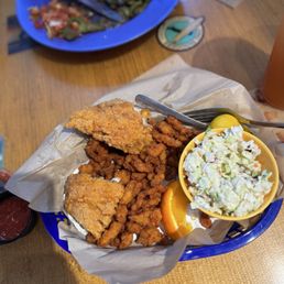Dried grouper and clam strips combo. Yummy
