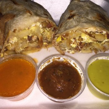 Tostada Regia - Long Point - Big Joe Breakfast Burrito. I ate 1/2 - Mexican Near Me - Houston, Texas Tostada Regia - Long Point - Big Joe Breakfast Burrito. I ate 1/2 - Mexican Near Me - Houston, Texas