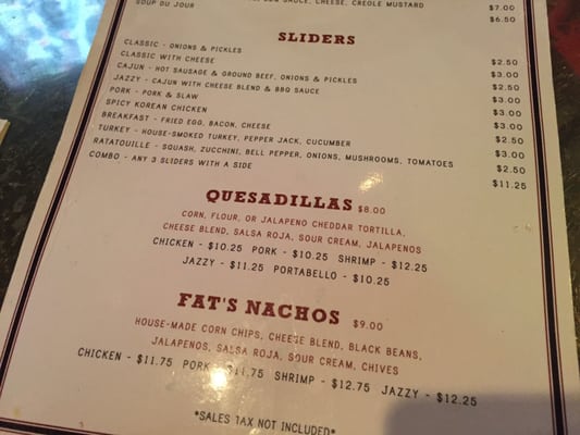 Menu photo 6 Fat Harry's New Orleans, LA