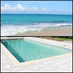 Elite Pools and Spas - The beach in the backyard