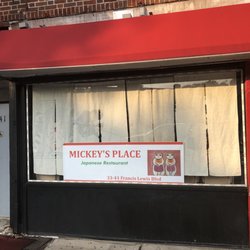 Mickey’s Place - Front window of Mickey's Place.