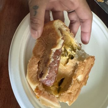 Slovacek's West - Spicy jalapeño, sausage & cheese kolache - Bakeries Near Me - West, Texas
