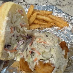 FRX - Shrimp Po Boy quite delicious.