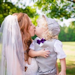 James E Richardson, Marriage Commissioner - The Bride and Ring Bearer.