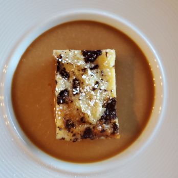 Cafe Hiro - Croissant Bread Pudding in the most amazing caramel and coffee tasting sauce! - Italian Near Me - Cypress, California