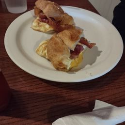 Bacon egg sandwich.