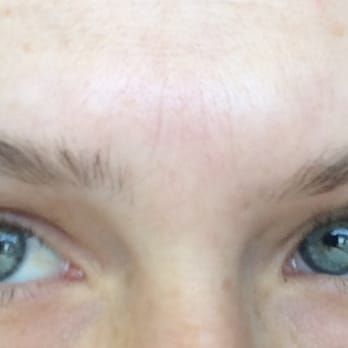 Bella's Threading Salon - one day after I got my eyebrows "threaded" - Eyelash Service Near Me - Rancho Cucamonga, California