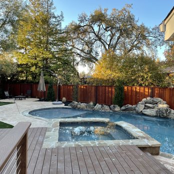 Pool & Landscape Development - Pool and Spa from Deck. - Landscaping Near Me - Oakley, California