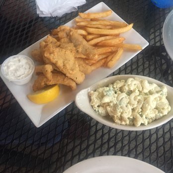Blue Heron Restaurant - Perch with fries and Mac salad - American Near Me - Chaumont, New York