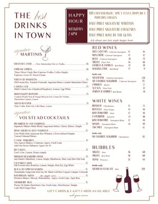 Menu photo 1 Volstead Southlake, TX Menu photo 1 Volstead Southlake, TX