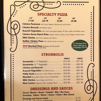 Stromboli's - Menu - Italian Near Me - Kingman, Arizona