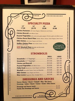 Menu photo 5 Stromboli's Kingman, AZ
