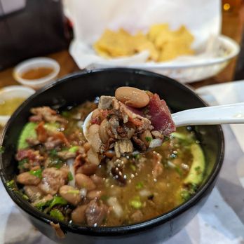 Las Cazuelas - Great mix of beans, carne asada, and bacon in a delicious broth served with tortillas. - Mexican Near Me - Seaside, California