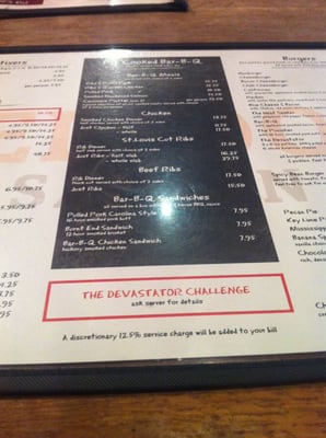 Menu photo 2 Red Dog Saloon London, XGL Menu photo 2 Red Dog Saloon London, XGL