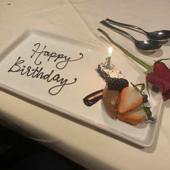 Orange Sky - Birthday chocolate brownie desert - New American Near Me - Scottsdale, Arizona Orange Sky - Birthday chocolate brownie desert - New American Near Me - Scottsdale, Arizona
