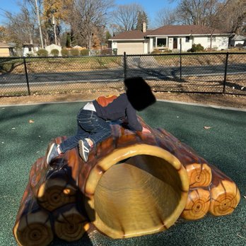 Augsburg Park - Giant log to climb or go through - Parks Near Me - Richfield, Minnesota