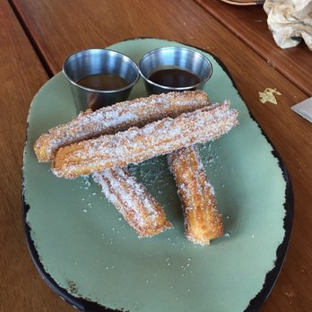 Mas Taco Bar - Churros with chocolate and caramel - Breakfast & Brunch Near Me - Folsom, California Mas Taco Bar - Churros with chocolate and caramel - Breakfast & Brunch Near Me - Folsom, California