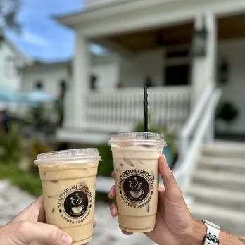 Southern Grounds - Iced latte and iced chai latte - Coffee & Tea Near Me - St. Augustine, Florida