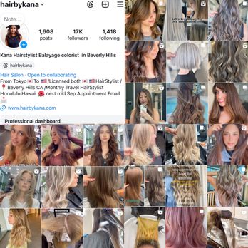 Hair By Kana - Instagram Page @hairbykana for more work photos - Hair Salons Near Me - Beverly Hills, California Hair By Kana - Instagram Page @hairbykana for more work photos - Hair Salons Near Me - Beverly Hills, California
