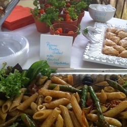 Bennett's Catering - Penne Pasta with Roasted asparagus, artichokes and tomatoes and Sun Dried Tomato Spanakopita