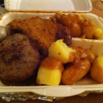 Fleischerei Domke - Schnitzel, potatoes with gravy, boulette, Fleischeri Domke - Meat Shops Near Me - Berlin, BE
