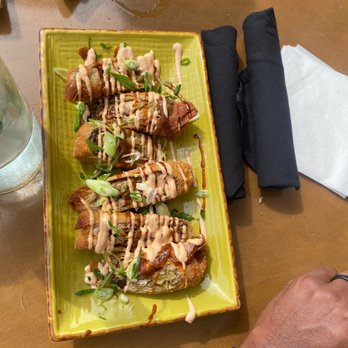 Jamaican Vibes Cuisine - Jerk JERK CHICKEN EGG ROLLS - Caribbean Near Me - Baton Rouge, Louisiana