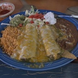 Seafood enchiladas