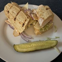 Turkey and Swiss sandwich