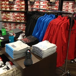 New Balance Factory Store - Nice selection of apparel, socks, and accessories in addition to athletic shoes.