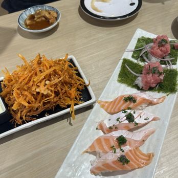 Sushi REV - Home made sweet potato fries, truffle seaweed tuna, and salmon belly! - Sushi Bars Near Me - Rowland Heights, California