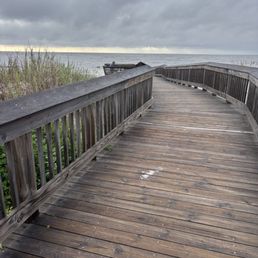 The walk to the beach from the hotel