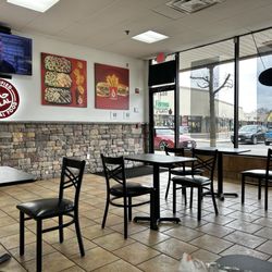 The seating area