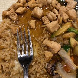 My plate drenched in excess sauce. My plate drenched in excess sauce.