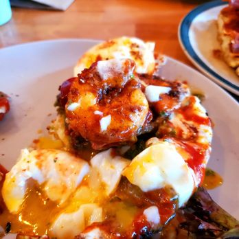 The Wooden Spoon - The Bay Benny all mashed up. - Breakfast & Brunch Near Me - White Rock, British Columbia The Wooden Spoon - The Bay Benny all mashed up. - Breakfast & Brunch Near Me - White Rock, British Columbia