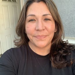 This is my after I'm not very photogenic but honestly this pic does her work no justice ! My husband and I loved it!