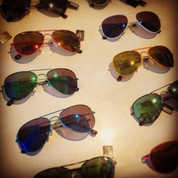 Visionary Eyewear - Some of the colorful sunglasses that were on display
