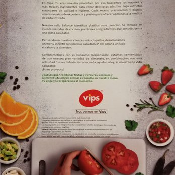 Vips - Menu Page - Mexican Near Me - Ciudad de México, DIF Vips - Menu Page - Mexican Near Me - Ciudad de México, DIF