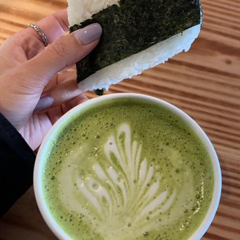 969 NYC Coffee - Salmon onigiri and hot matcha latte - Coffee & Tea Near Me - Jackson Heights, New York 969 NYC Coffee - Salmon onigiri and hot matcha latte - Coffee & Tea Near Me - Jackson Heights, New York