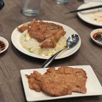 Paradise Dynasty - D1. Fried Pork Chop 香酥猪扒 F7. Fried Rice with Fried Pork Chop 香酥猪扒炒饭 - Singaporean Near Me - Costa Mesa, California Paradise Dynasty - D1. Fried Pork Chop 香酥猪扒 F7. Fried Rice with Fried Pork Chop 香酥猪扒炒饭 - Singaporean Near Me - Costa Mesa, California