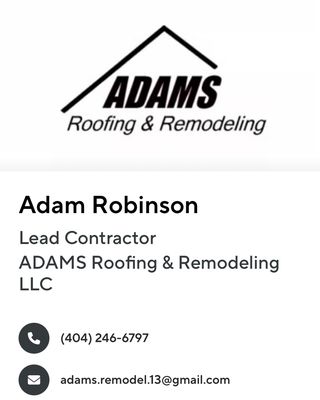 ADAMS Roofing & Remodeling Logo
