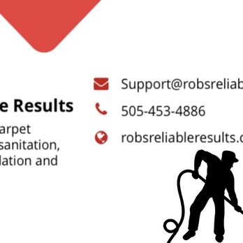 Reliable Results - a silhouette of a man with a vacuum - Carpet Cleaning Near Me