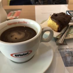 The Blessington Bookstore - Americano and orange cake