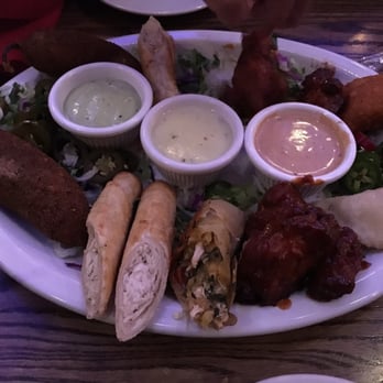 Jimmy Changas - Sampler platter, took pic after I ate one egg roll. Super delicious! - Tex-Mex Near Me - Pasadena, Texas Jimmy Changas - Sampler platter, took pic after I ate one egg roll. Super delicious! - Tex-Mex Near Me - Pasadena, Texas