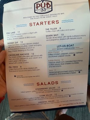 Menu photo 4 Moonlite Bay Crosslake, MN